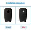 For Peugeot Car Remote Key Stickers Badge Emblem Car Accessories c Peugeot GT Line 208 301 308 2008 3008 4008 5008 206 307 407 607