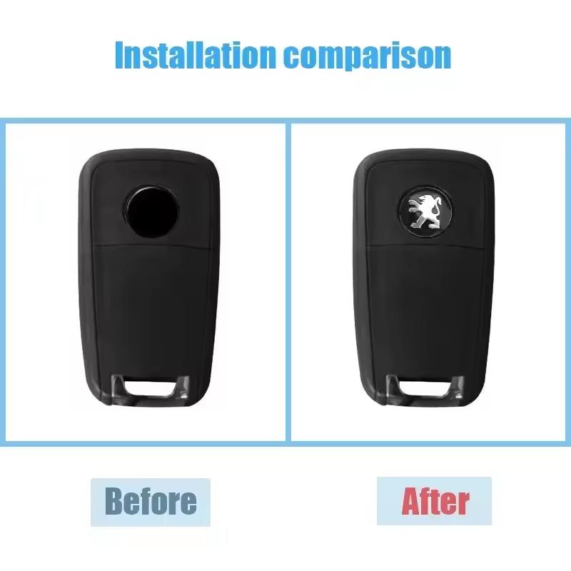 For Peugeot Car Remote Key Stickers Badge Emblem Car Accessories c Peugeot GT Line 208 301 308 2008 3008 4008 5008 206 307 407 607