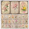 Vintage Flowers Rose Picture Metal Plaque Tin Signs Plate Wall Decor Art Iron Posters Man Cave Bar Club Garden Decoration Poster