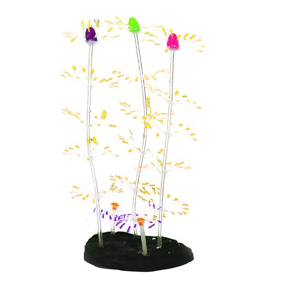 Silikonová simulovaná svítící korálová ozdoba Akvarijní rybí nádrž Krajinářská dekorace