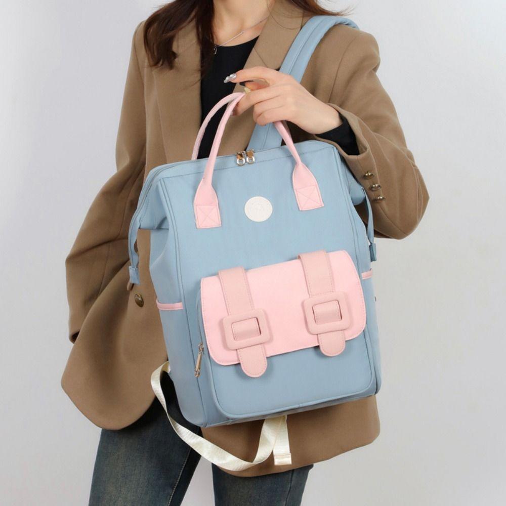 Waterproof Diaper Bag Backpack Korean Style Breastfeeding Bag Travel Backpack  Travel Use