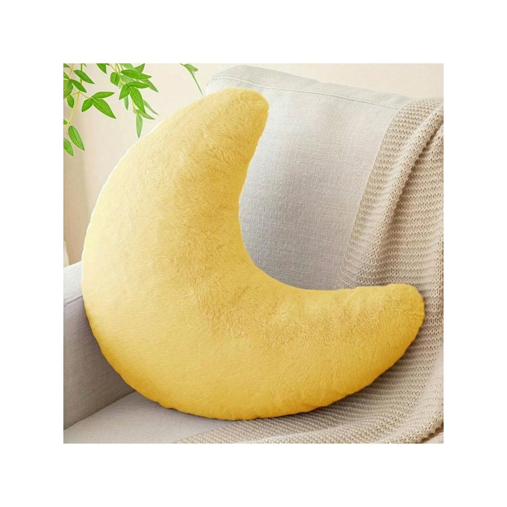 1 Month Shaped Pillow, Suitable For Indoor Decoration, Chairs, And Office Chairs
