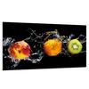 GLASS PROTECTIVE PLATE FOR STOVE 90x52 FRUIT