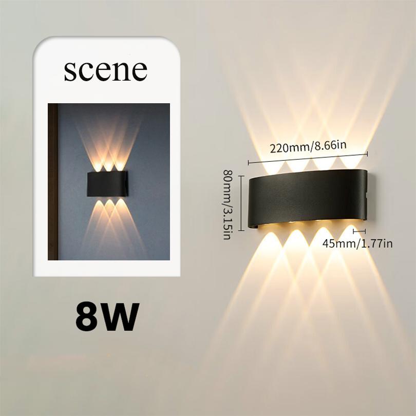 LED Wall Lamp LED Bulb Outdoor Motion Sensor Light Waterproof IP66 Wall Light Porch Garden Lights Living Room Street Stairs