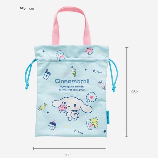 Lilpang Sanrio round stainless steel lunch box 2 layers + lunch box aperture set, My Melody, 1 set, a popular character in Korea
