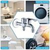 Double Outlet Dual Control Water Tap Multi-Function Double-Outlet Washing Machine Faucet Bidet Faucets Bathroom Accessories