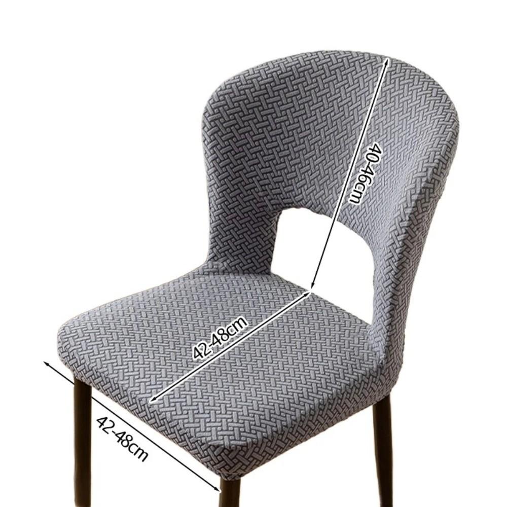 Elastic Arc Armchair Covers Hollow Back Dining Chair Covers Curved Chair Cover  Seat Cover