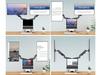New Triadyn TriMount Desk Mount for Dual Monitors and Laptop Ergonomic Adjustable Swivel TRD-BLK-3AL-13"-32"