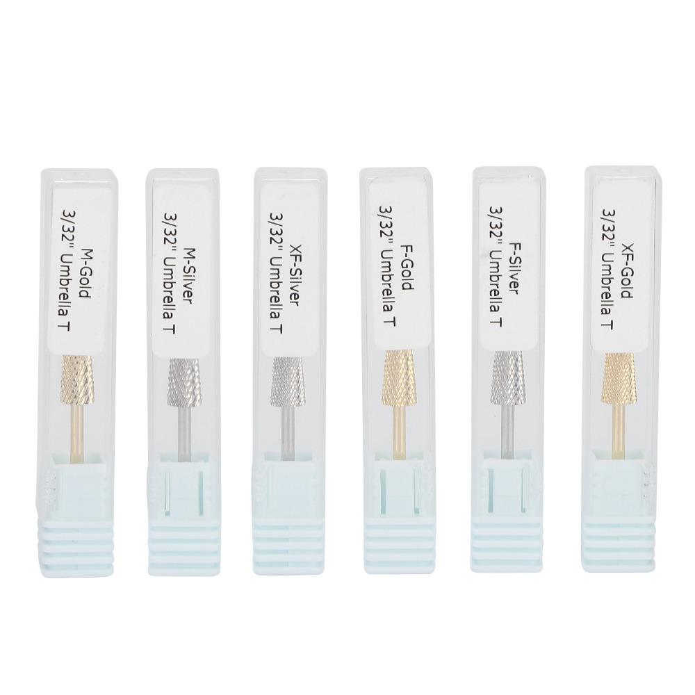 6pcs Tungsten Steel Tungsten Steel Grinding Head Nail Sanding Head  Manicure And Pedicure Work