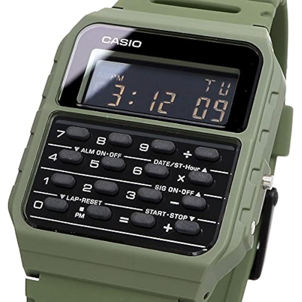 [Casio] Wristwatch with calculator function Caliculator watch CA-53WF-3B Green with genuine box O...