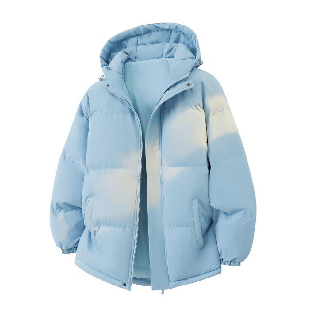 Herren Einfarbig Kapuzenjacke mit Fleecefutter Lässige und warme Oberbekleidung für Paare