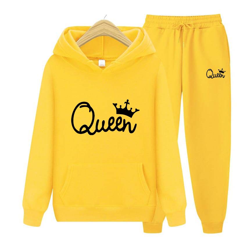 Módní Teplákové soupravy Pro ženy Muži Oblečení s kapucí Pánské běžecké soupravy Queen Potisk Pánské Dámské Mikiny Tepláky Oblečení