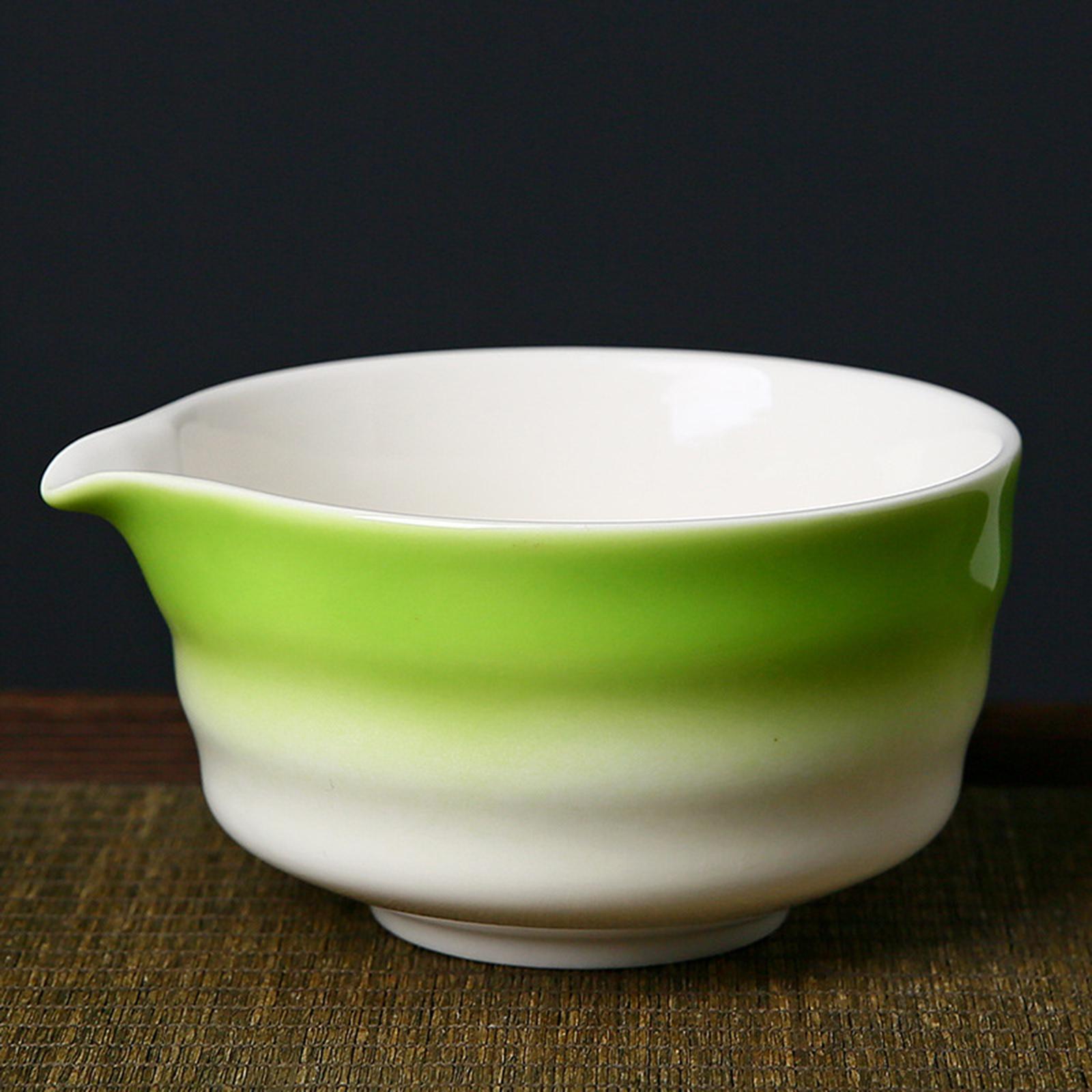 Matcha Bowl Handcrafted Chawan for Whisking Matcha 450ml Japanese Green Tea Cup зелёный