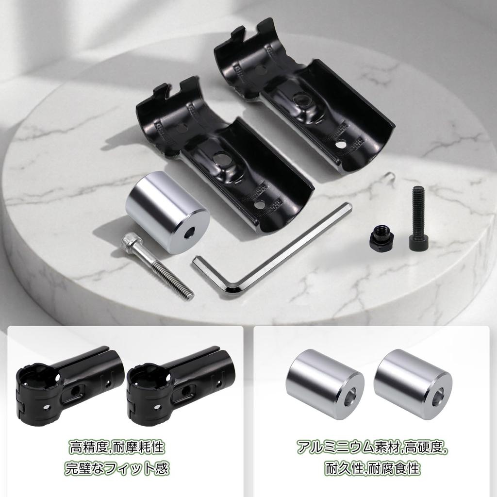 Jeyaic Spacia Pipe Erector Pipe Attachment for Car Roof Carrier Bars Erector Attaches with an aluminum DIY aluminum attachments make car and leisure