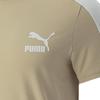 Puma T-shirt à Manches Courtes et Col Rond avec Patch Logo Série Lifestyle Sportif Hauts pour Homme Camel Clair 532291-67