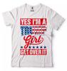 Yes I'm Trump Girl Donald Trump President T-shirt Funny Trump 2024 Election Tee