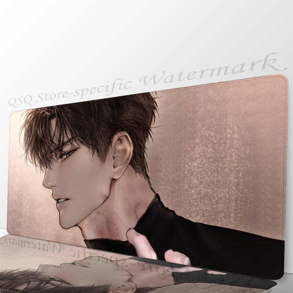 Manga Kwon T-Taekjoo Mousepad Non-slip Suitable For Office Computers Laptops E-sports Game Desk Mats XXL Keyboard