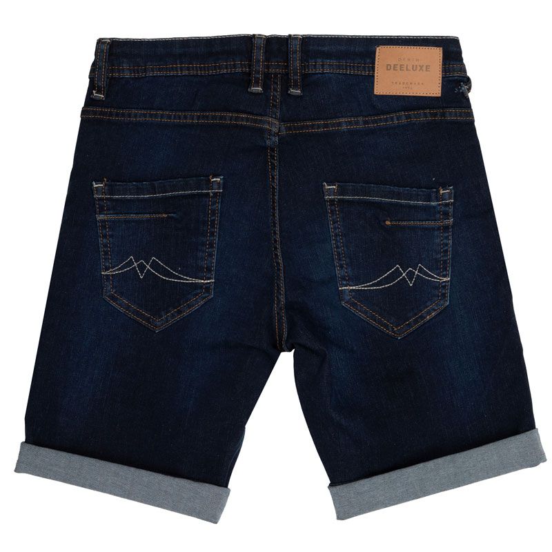 DEELUXE 74 Children's Washed Grey Arvin Shorts with Turn-Ups