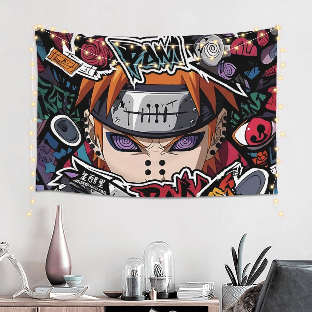 Cutecore Anime Narutos Theme Tapestry Bedroom Decoration Wall Hanging Blanket Tapestry Cool Stuff For Room