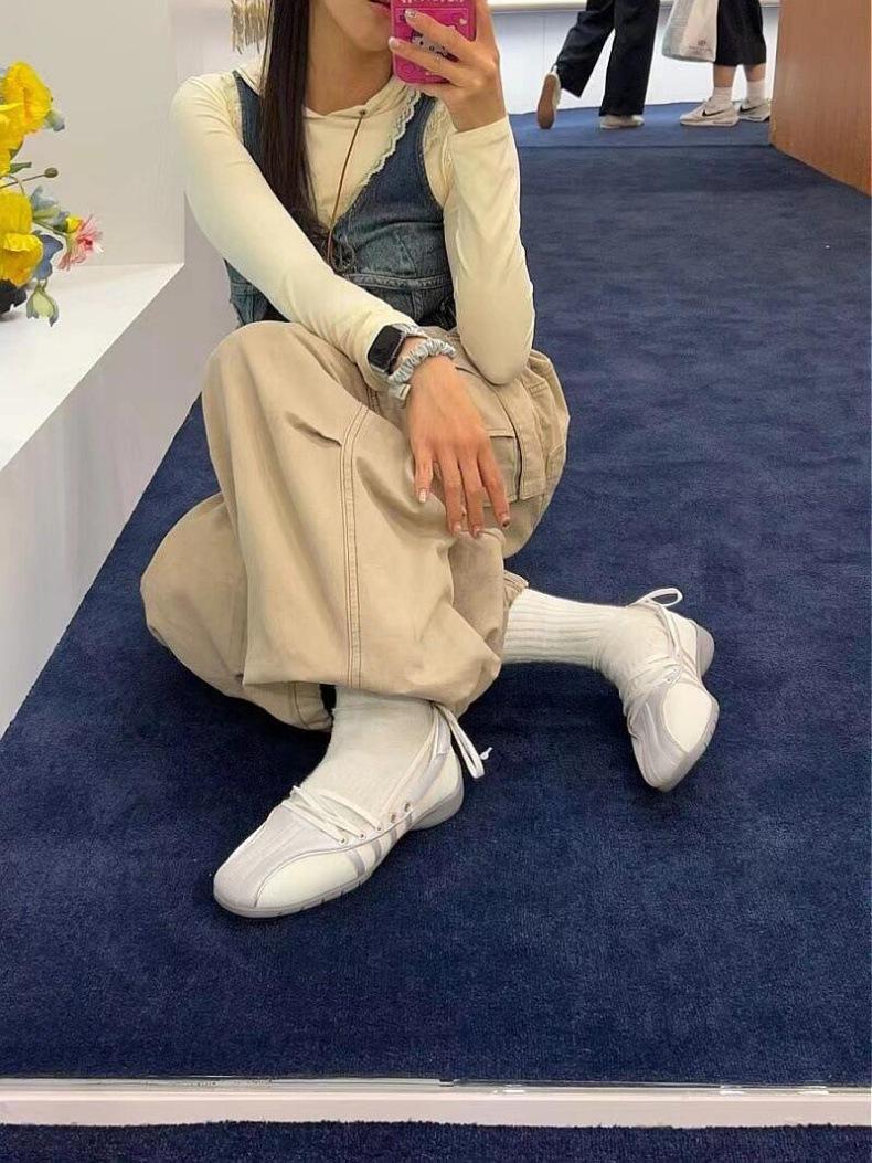 

Cowhide version~ inner height increase leather silver Mary Jane single shoes women s strap platform ballet shoes ballet style small leather shoes 35