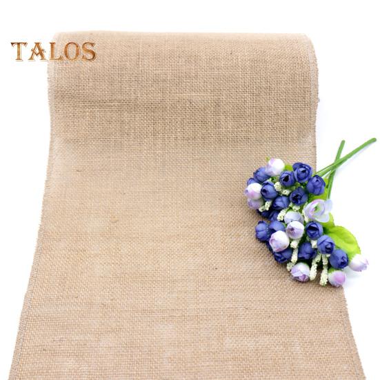 Party Tischläufer Jute Stoff Boho Stil Fleckabweisend Wohnkultur DIY Handwerk Wiederverwendbar Tischschutz Dekoration Prom Bankett Tischläufer für