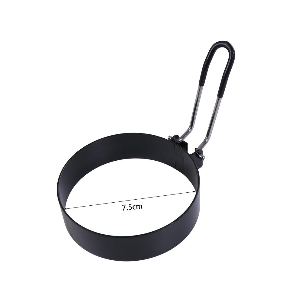 6 ks Kroužky na smažení vajec z nerezové oceli Kulatá forma na lívance Forma na hamburgery Snídaně