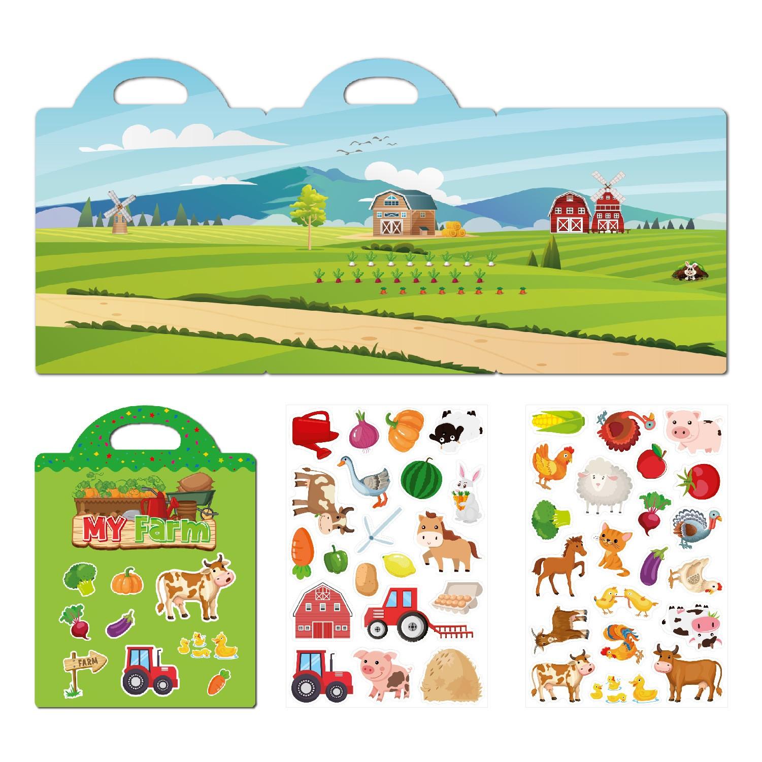 

Montessori Busy Book My First Quiet Stickers Early Learning Education Toy For Children - Matching Game For Fun