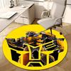 1pc Bumblebee5 Design Printed Area Round Carpet for Bedroom Living Room Home Decor Rugs Mat Non Slip Mat Rug for Bedside