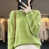 Women's Loose Wool Crochet Sweater - Round Neck Knitwear, Hollow Design, Autumn/Winter Versatile Style