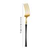 Abay Stainless Steel Black Gold Cutlery Set