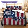 Set Biancheria da Letto con Fantasia New England Patriots Copripiumino Federa Decorazione per la Casa Regalo (1 * copripiumino + 2 * federa, senza nucleo)