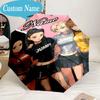 Custom Name Umbrella Floral Fantasy Kpop Umbrella 8-Frame for Travel, Camping, Casual Lightweight Portable, Essential for Family Gifts