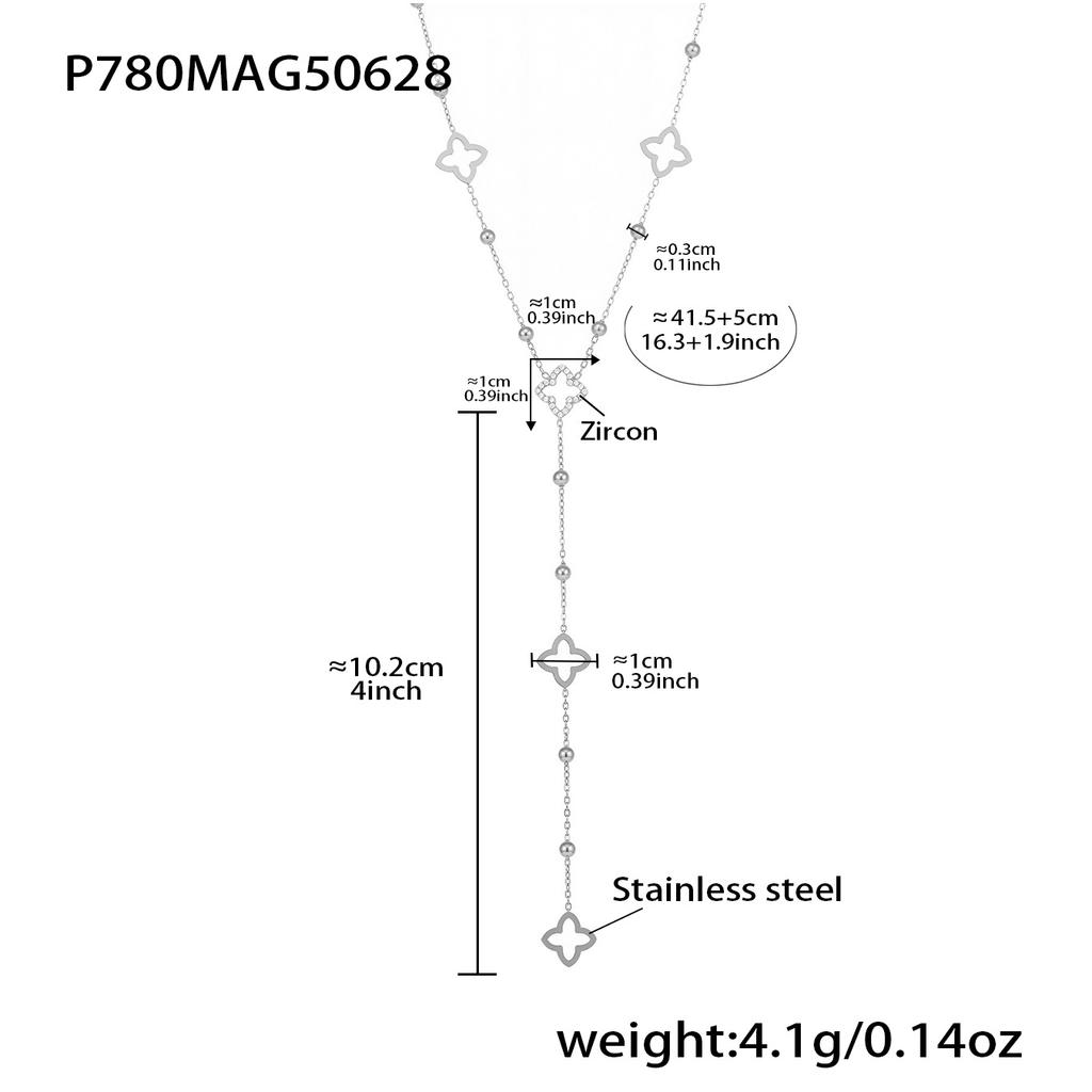 Multi Models Long Tassel Necklaces In Stainless Steel With 18k Gold Plated Waterproof Non Tarnish Chains Necklace For Women