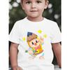 European sizes Back-to-School Season Boys' Short-Sleeve T-Shirt for Spring, Summer, and Fall - Cute Creative Cartoon Pencil Print