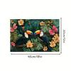 4pcs, Tropical Placemats Set Of 4 Toucan Bird Hibiscus Flower Print Washable Table Mats For Dining Kitchen Decor