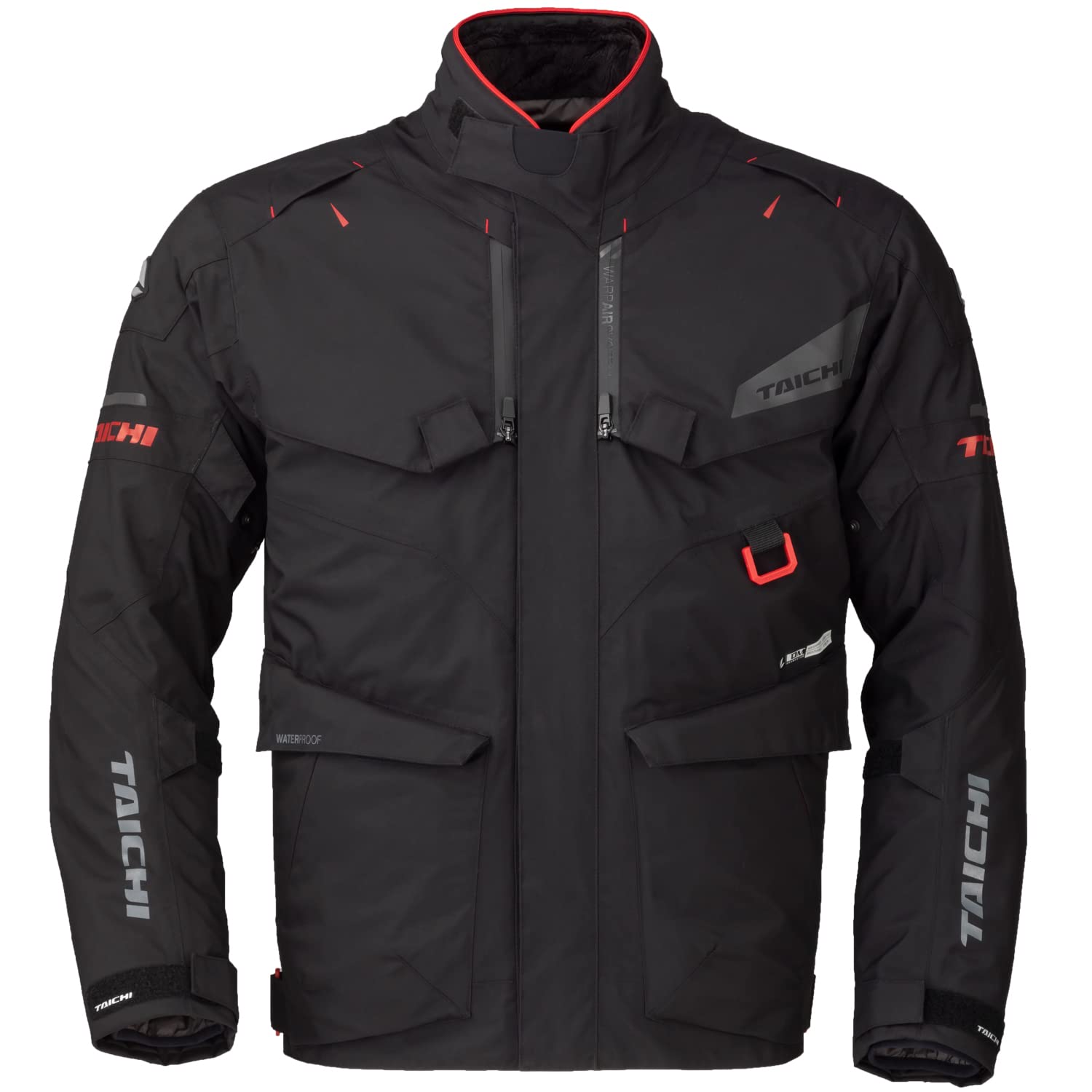 

RS Taichi DRYMASTER Compass Adventure Jacket for Cold with CE Protectors and Removable Inner Women s All-Season (RSJ729 Black/Red) Motorcycles,