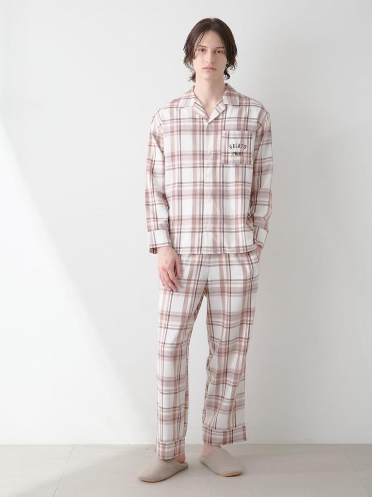 Gelato Pique HOMME Trendy Check Pattern Shirt PMFT254997BRWL