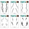 6D Imitation Ecological Bun Waterproof Hairline Tattoo Sticker Bangs Sideburns Sticker Hair Edge Tattoo