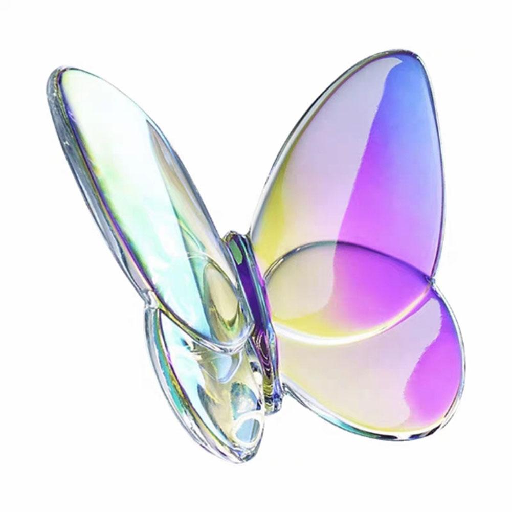 Luxury Crystal Butterfly Glazed Crystal Butterfly For Home Wedding Party Decoration Nordic Transparent Crystal Butterfly Lucky