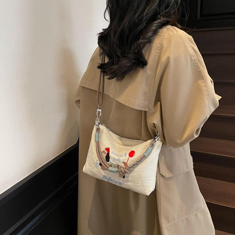Dachshund Dog Bag Women's Summer Super Fire Small Bag Niche Embroidery Messenger Bag Mobile Phone Bag Tide