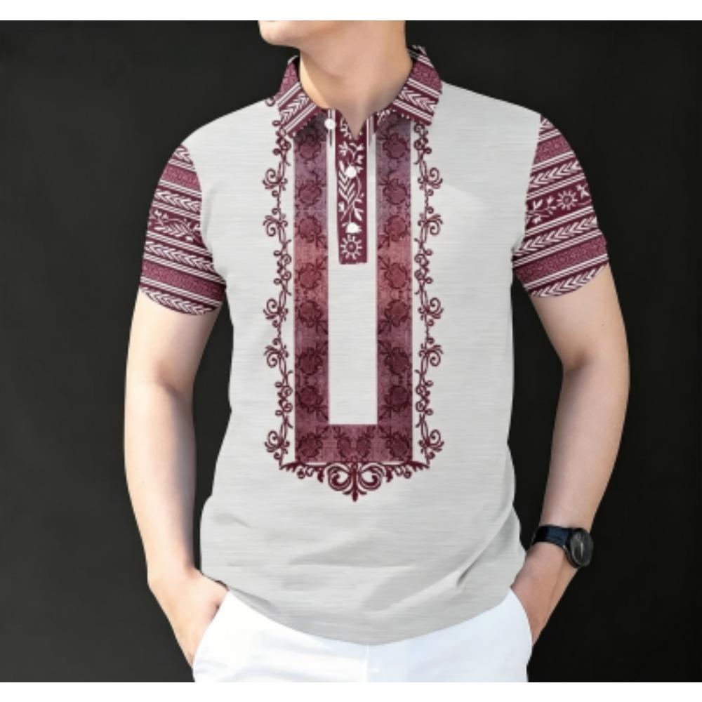 Summer Multi-color Print Polo Shirt Men's Outdoor Street Short Sleeve Tees Top Fashion Home Casual T-shirt Men's and Women's Polo Shirt