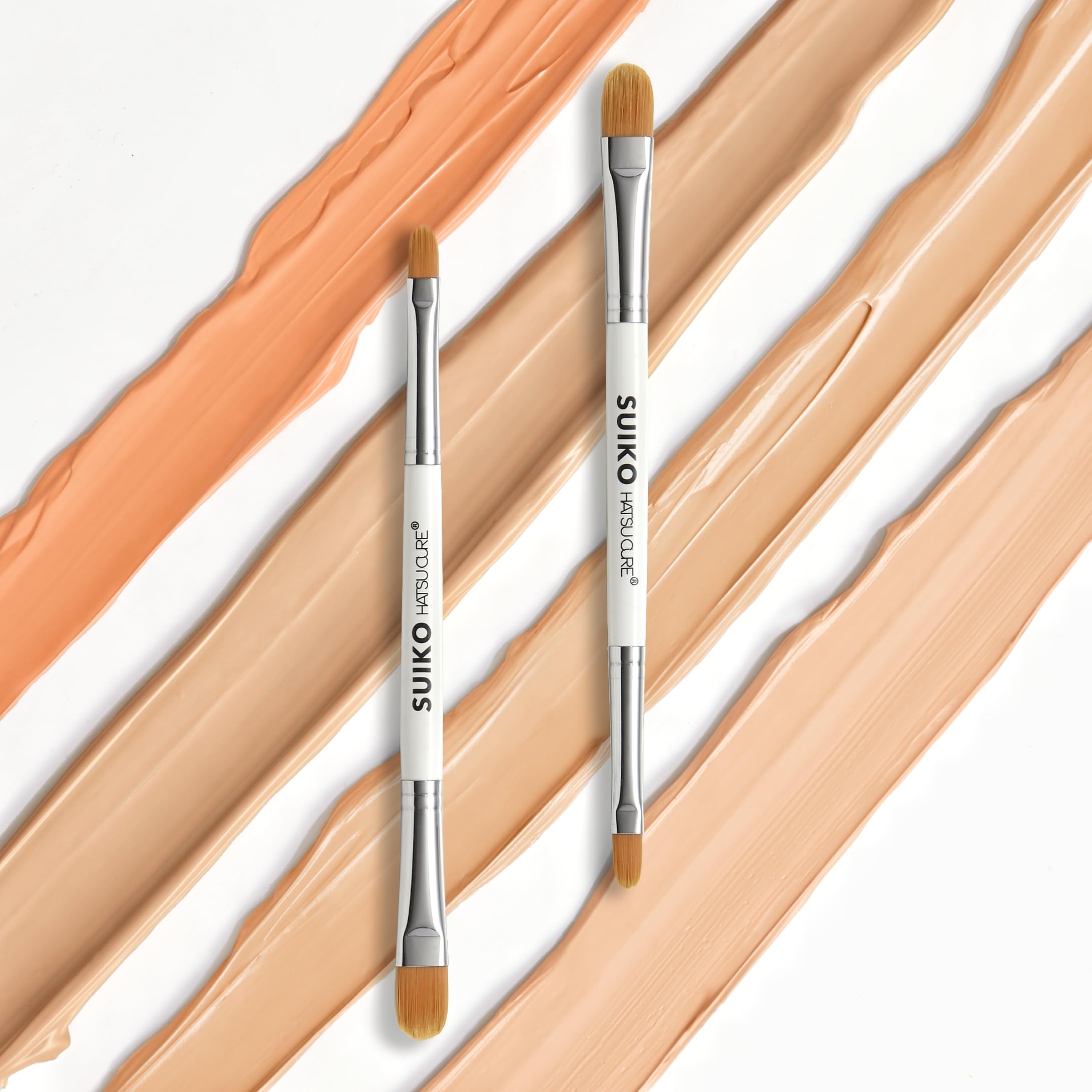 

Кисть-консилер SUIKO Kumano Прилегает к коже Тонкая и Сильная Маскирует Темные круги Акне и Поры этой Кистью Многоцелевая - Мягкая, Щетина, белый