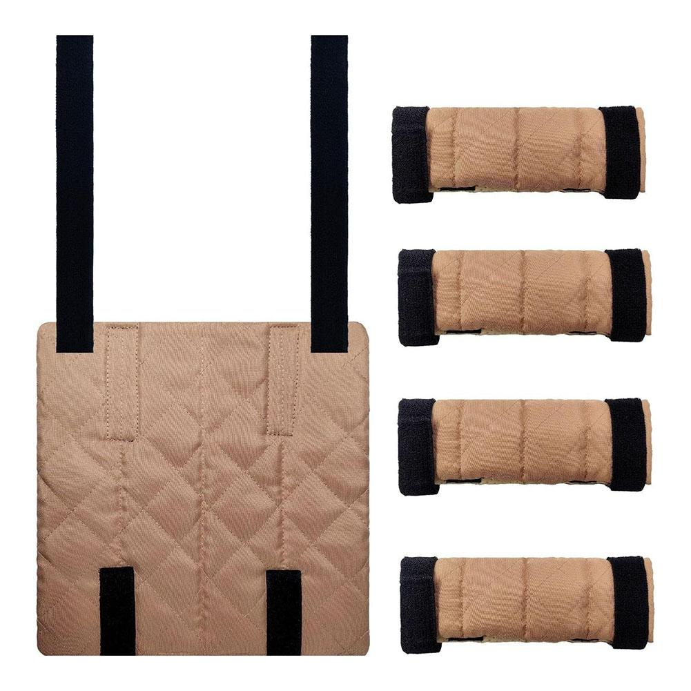 4pcs Bunk Bed Ladder Pad 9.8*9.8inch Quilted Bunk Bed Ladder Pads 10"x10" Thick Soft Foot Comfort Mat Furniture Pads Parts