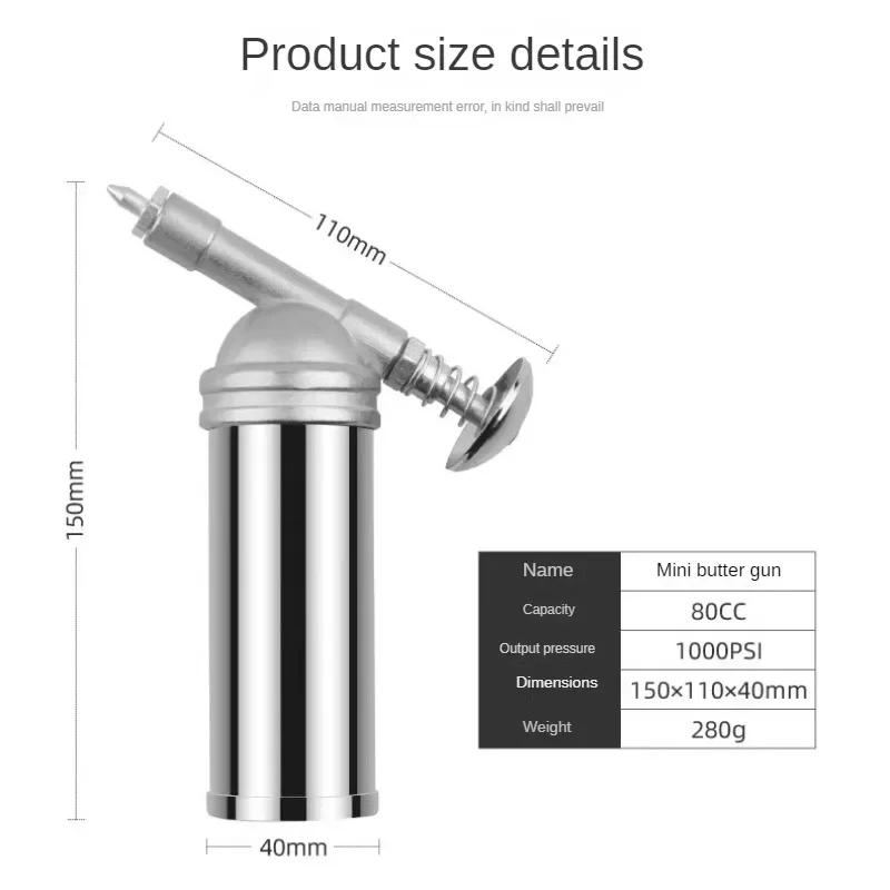 80cc Fassungsvermögen 1000PSI Ausgangsdruck Öler Mini Fahrrad Fettpresse Maschine Handheld Hochdrucköler Handwerkzeuge Reparaturwerkzeuge