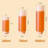 New 360/700/1000ml Squeeze Sauce Bottle Plastic Large Capacity Tomato Catchup Dispenser Salad Dressing Bottle Picnic Cooker