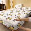 1 cartoon animal little tiger printed matte Fitted Sheet, bedroom printed bed cover, bedding (excluding pillowcases)