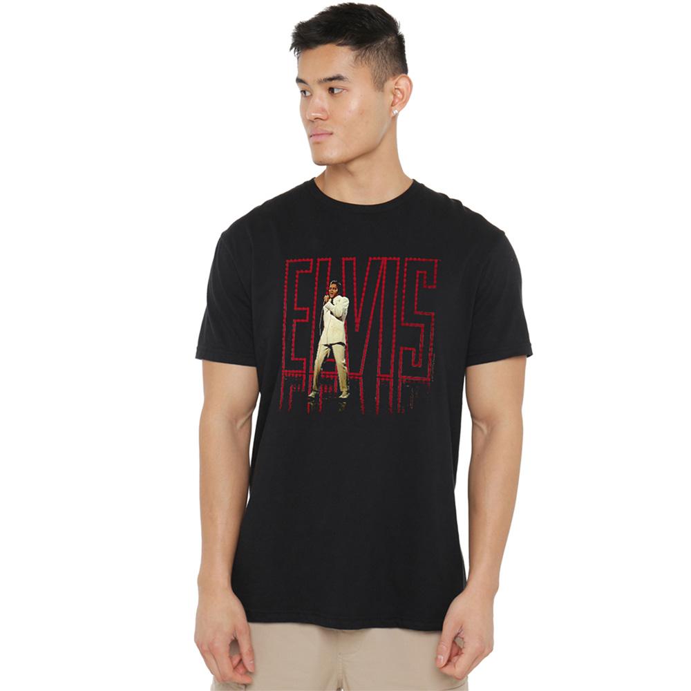 Elvis Presley Unisex Erwachsenen 68 Alben T-Shirt