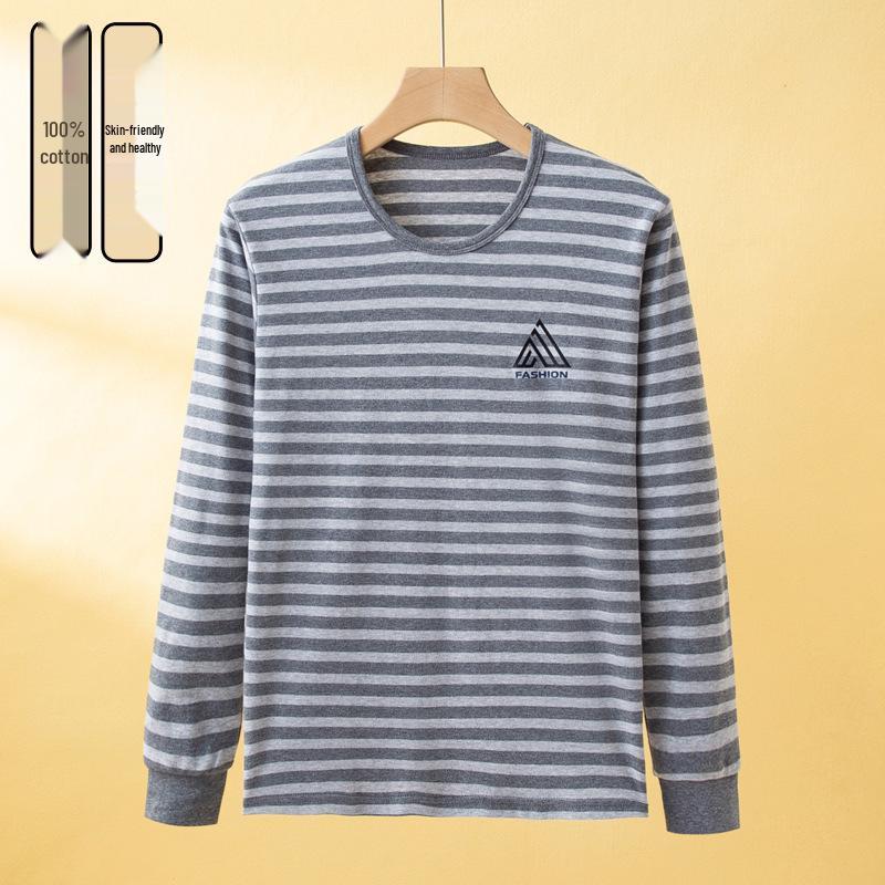 Teen Boys' Cotton Long Sleeve Autumn T-Shirt - Mid & Big Sizes Available