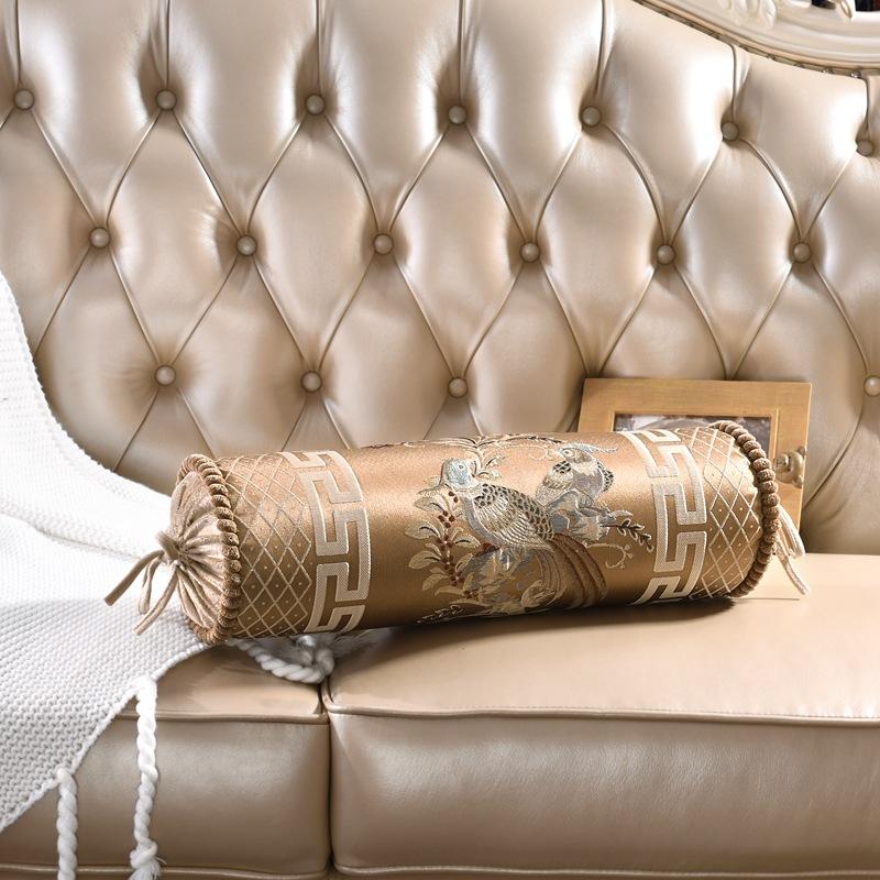 European Cylindrical Candy Pillowcases Adult Neck Support Pillow Covers Buckwheat Cushion Covers Orthopedic Cervical Pillowcase