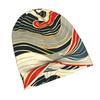 Abstract Wave Pattern Bold Colour Scheme Active Outdoors Inspired Art Adult Knit Beanie with Easy Modern Style Fits Effortlessly Into Seasonal Wardrob